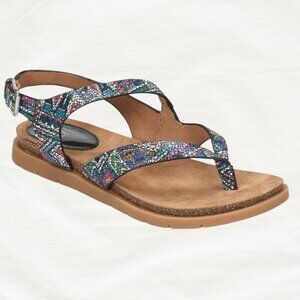 Söfft | Mirabelle Mosaic Leather Sandals | Women 6.5 | Multi Strap Comfort